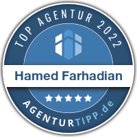 Agenturtipp.de-Siegel für Hamed Farhadian - SEO Experte aus Hamburg