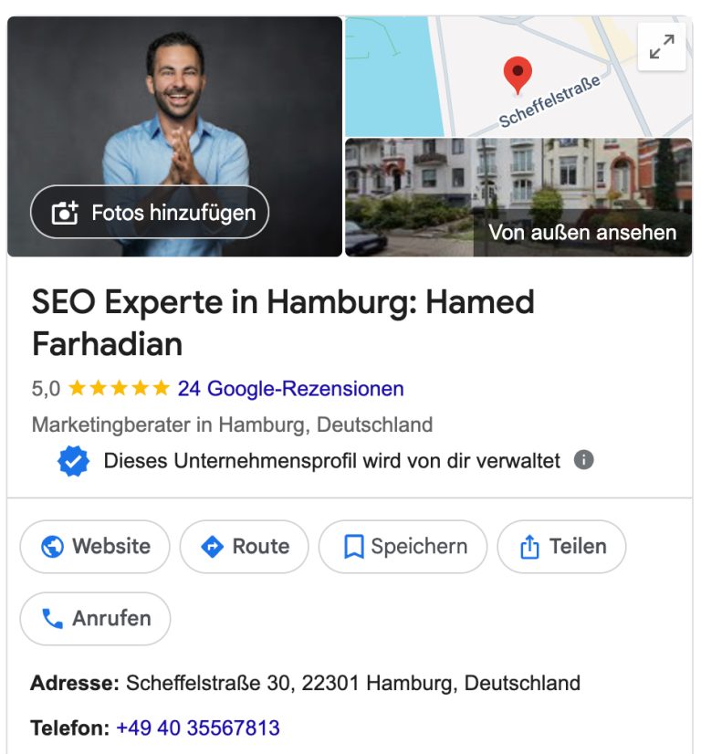 Google My Business von Hamed Farhadian