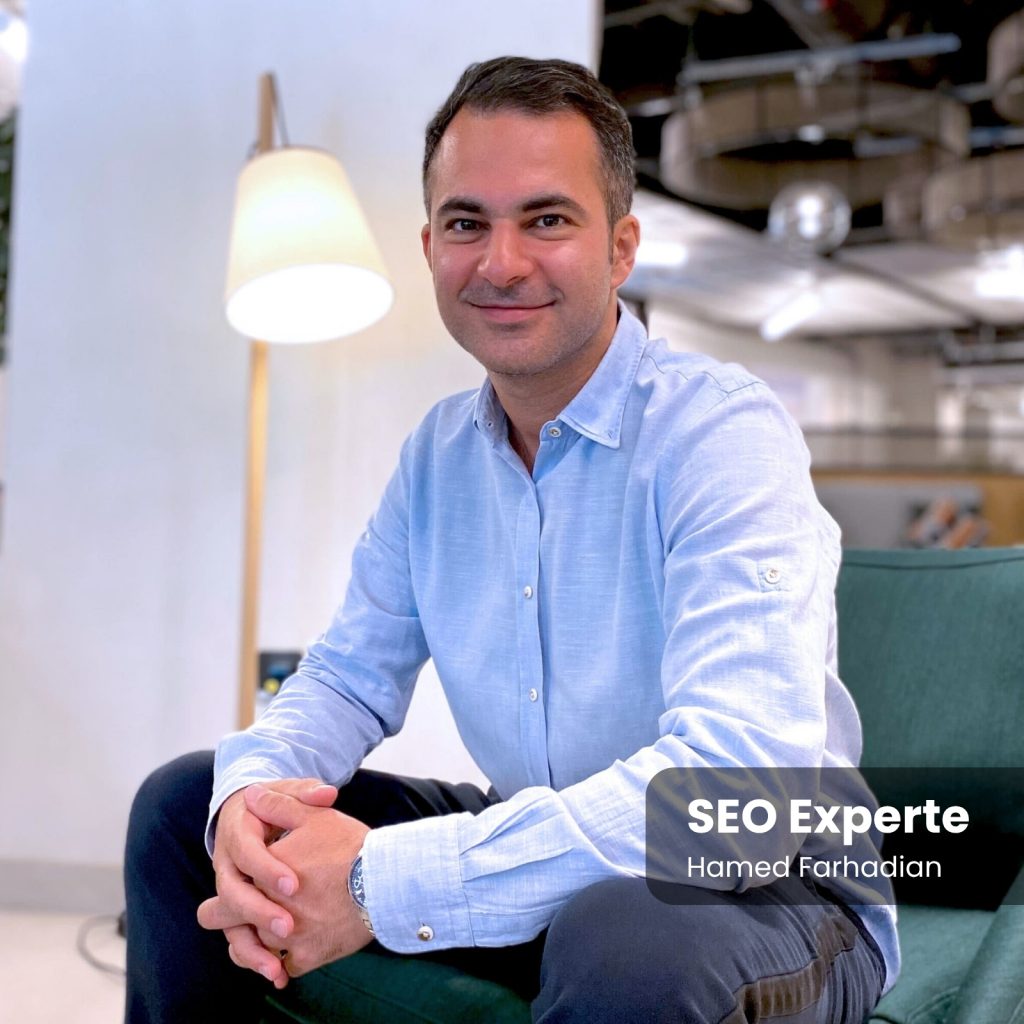 SEO Experte Hamed Farhadian berät dich gern!
